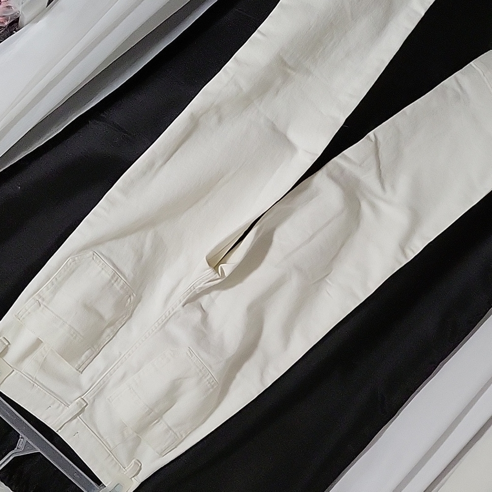 Quince WHITE Cotton Twill Wide Leg Pants - Picture 7 of 7